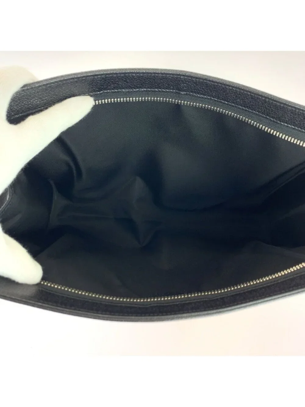 Bvlgari Millerige Black Silver Clutch Secondbag